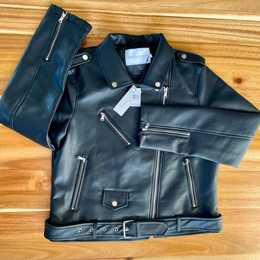 Rebecca Minkoff Faux Leather Moto Jacket